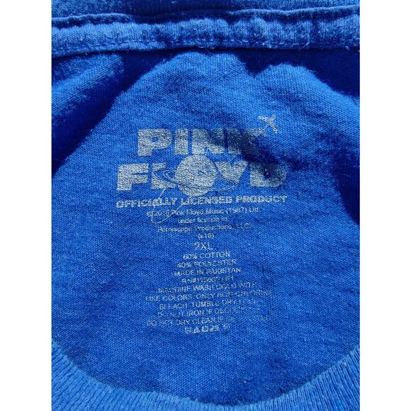 Pink Floyd Dark Side of the Moon Concert T-Shirt Distress Worn Blue Size XXL - Picture 4 of 8